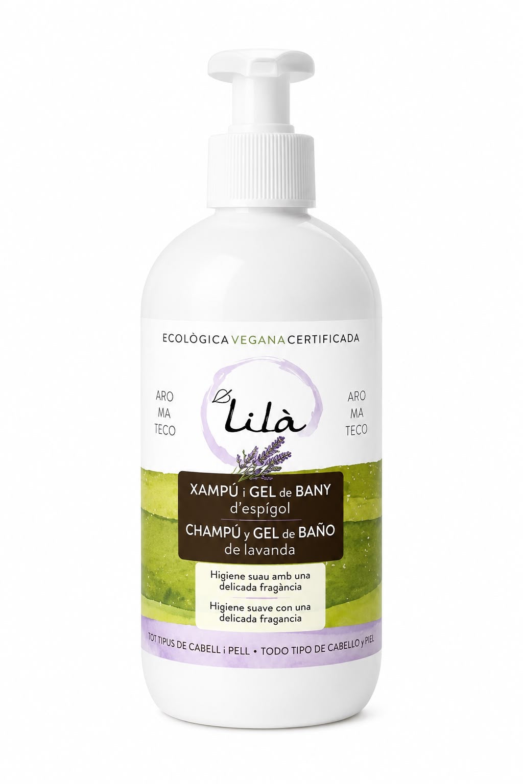 Gel y Champú de baño de lavanda