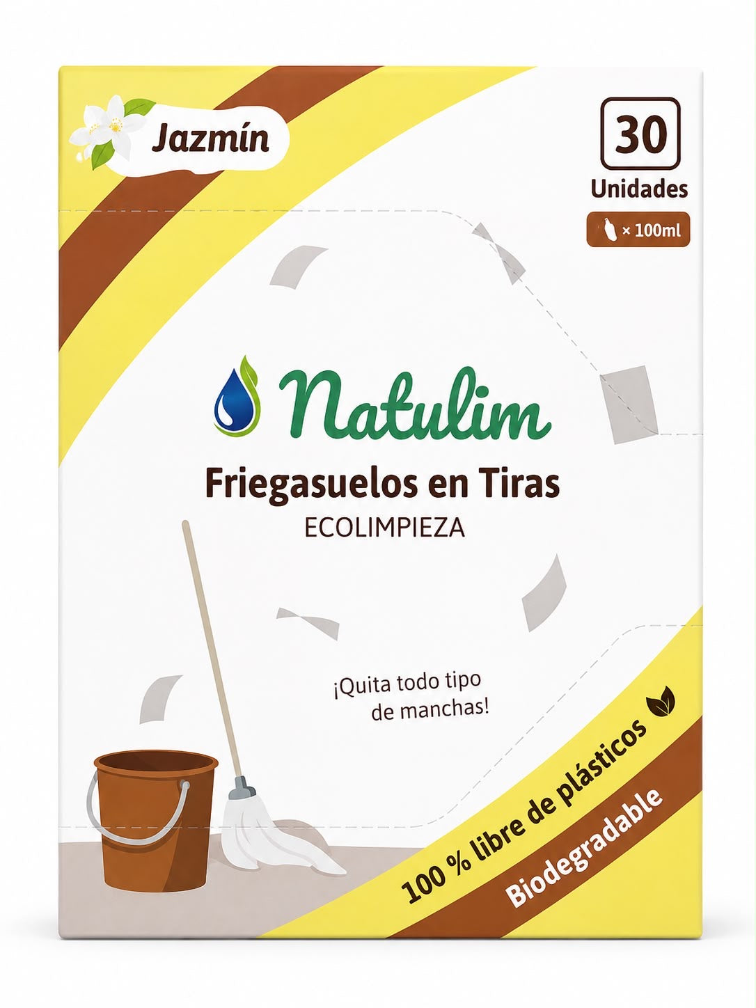 Eco-Tiras Friegasuelos Jazmín Natulim