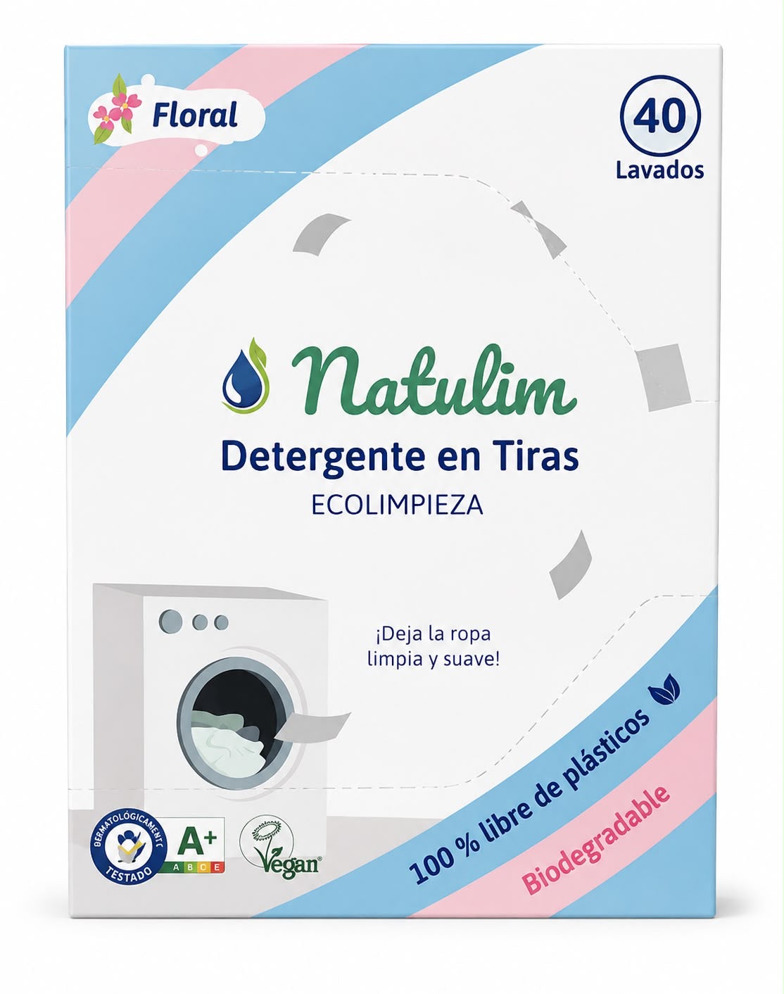 Eco-Tiras de Detergente Natulim