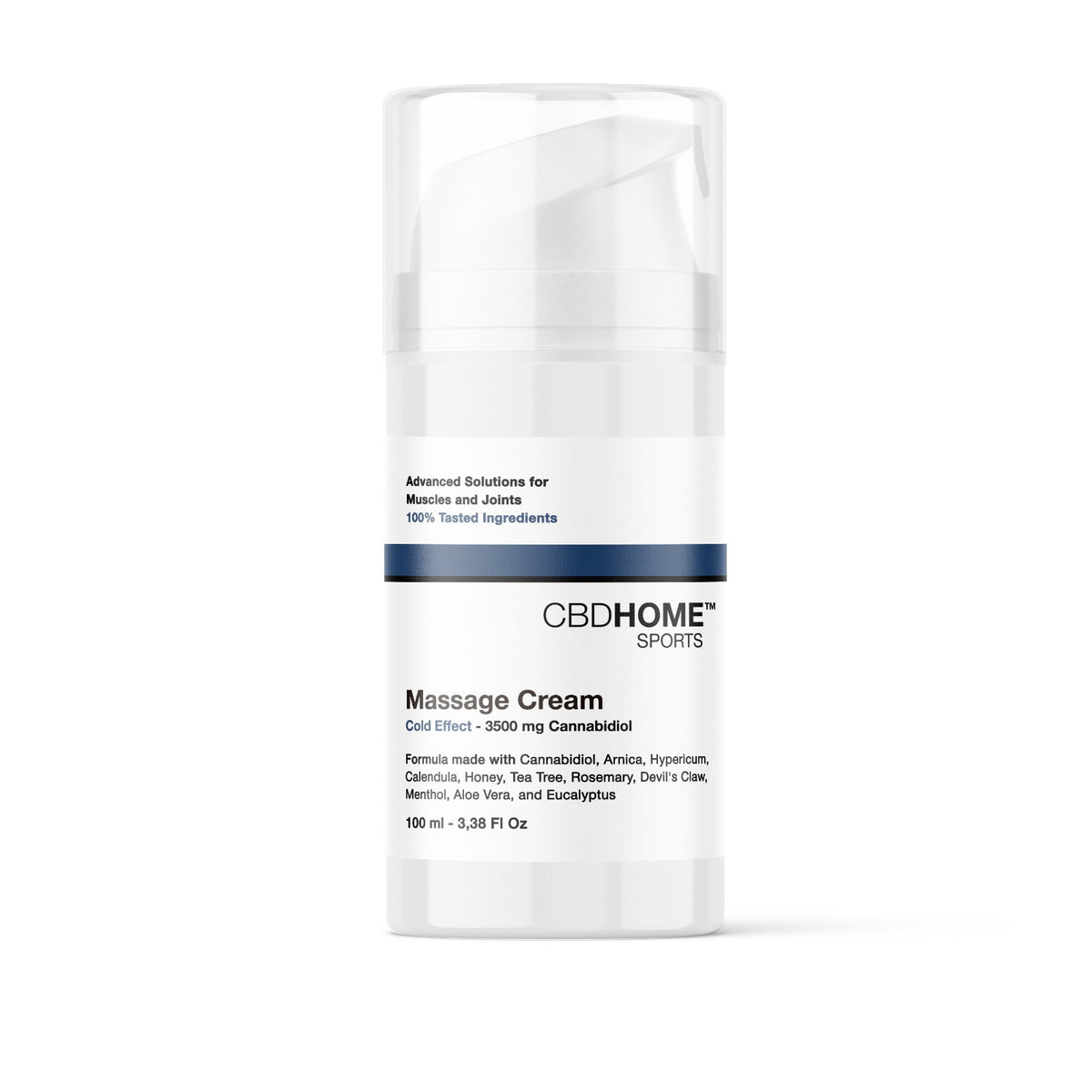 Crema de masaje efecto frio con CBD+CBG