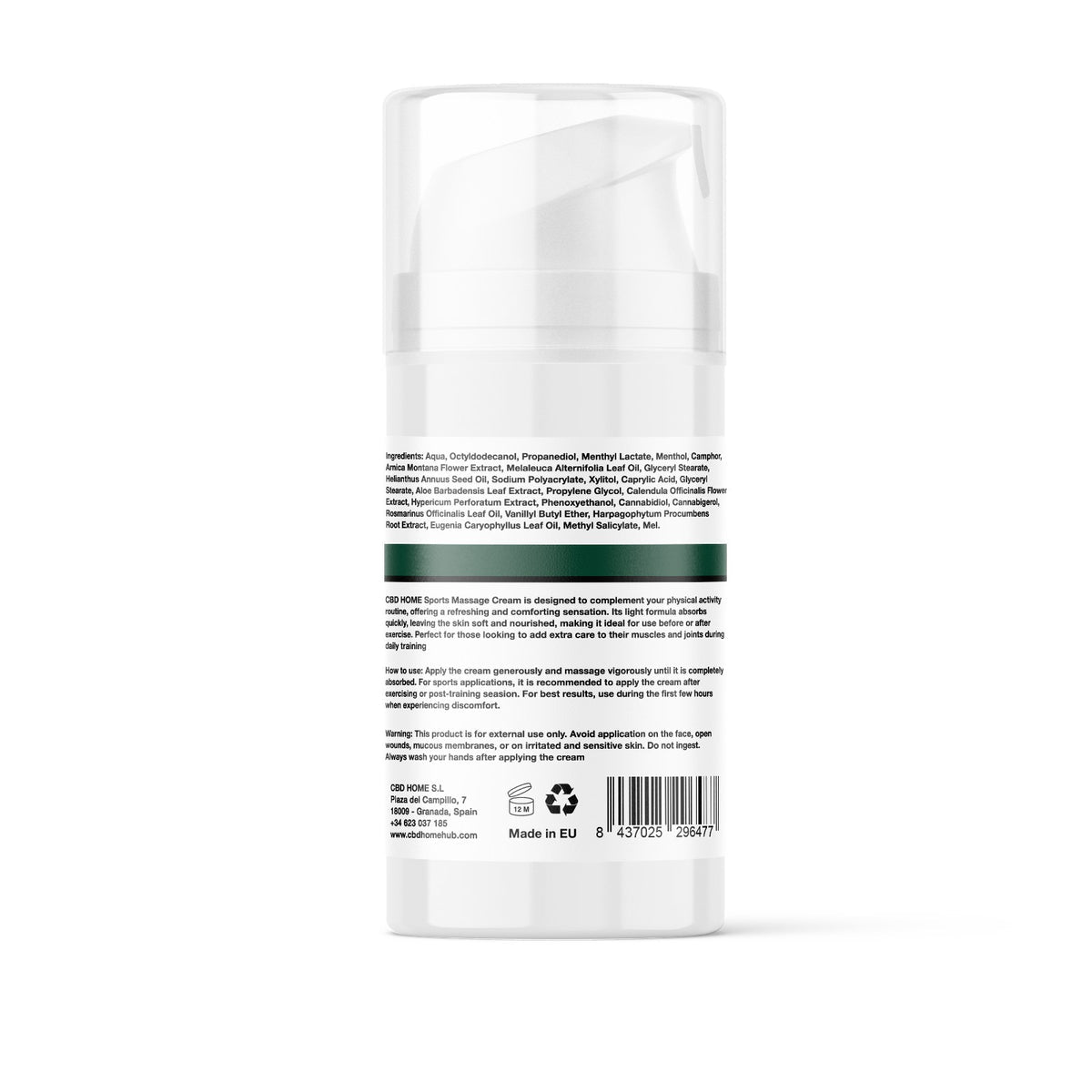 Crema de Masaje Forte con CBD+CBG