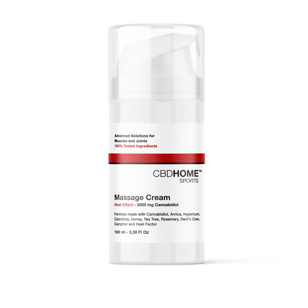 Crema de Masaje Efecto Calor con CBD+CBG
