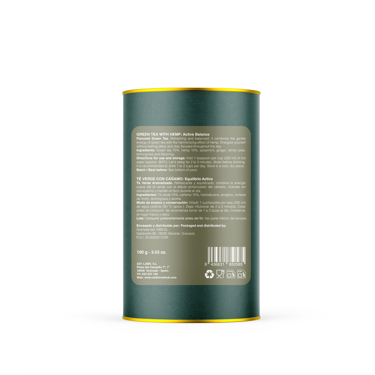 Té Verde y Cáñamo
