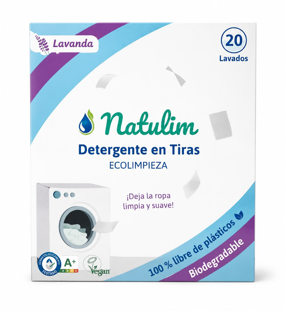 Pack Duo Eco-Tiras Detergente y Perlas Perfumadas 40 Lavados Natulim