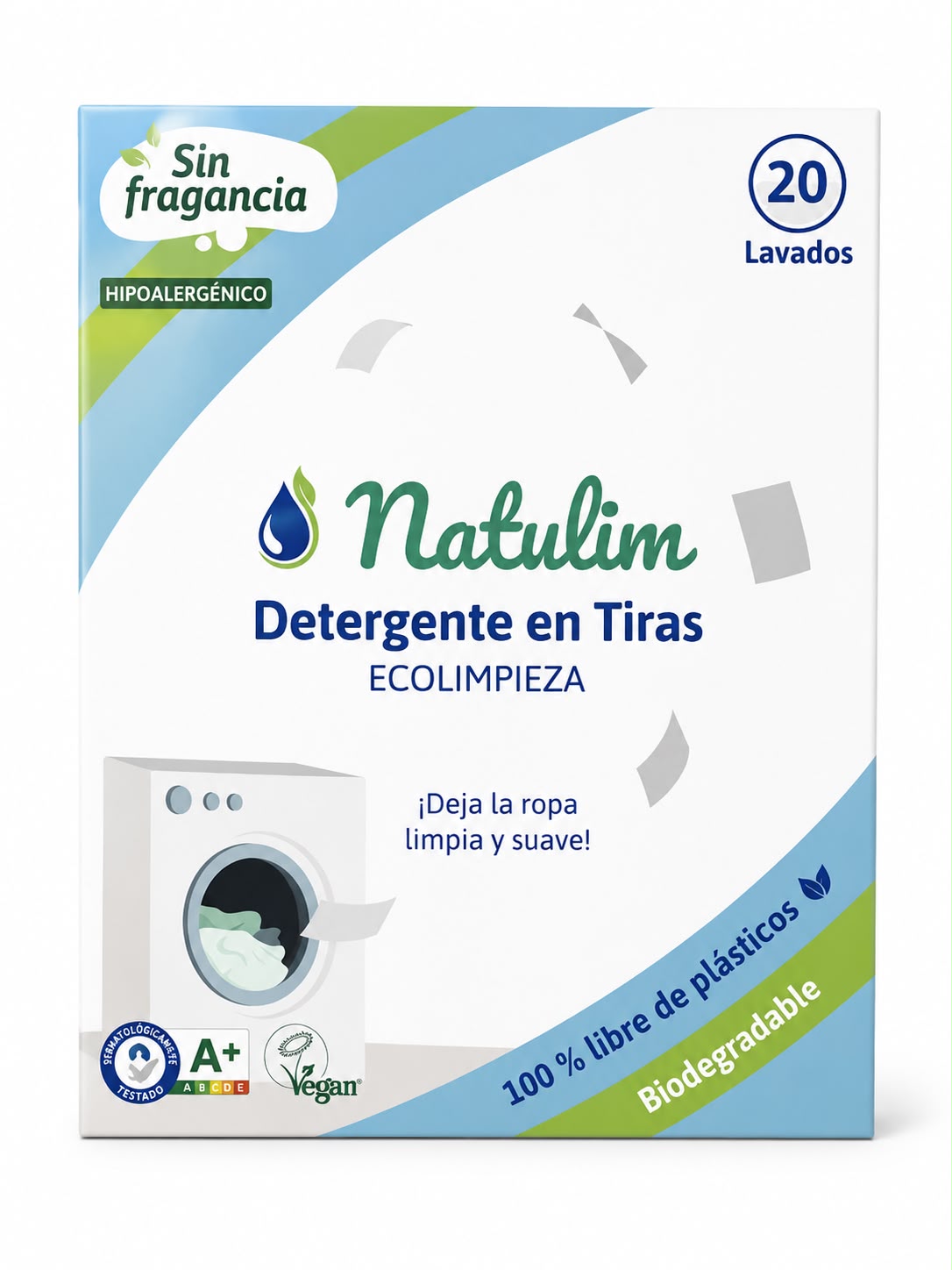 Pack Duo Eco-Tiras Detergente y Perlas Perfumadas 40 Lavados Natulim
